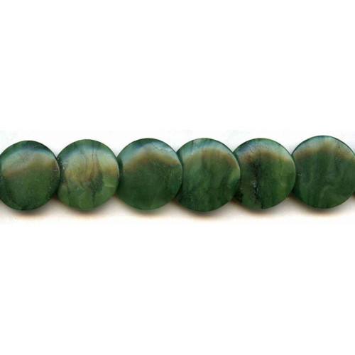 131-1069 African Jade <br>20mm Lentil
