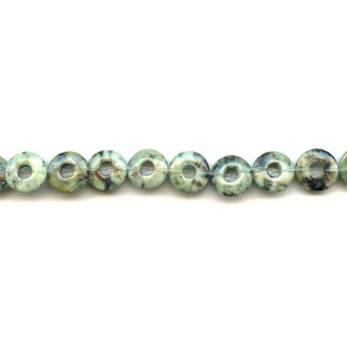 132-1080 African Turquoise <br>12mm Donut