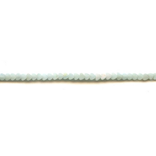 133-1233 Amazonite <br>4mm Heart