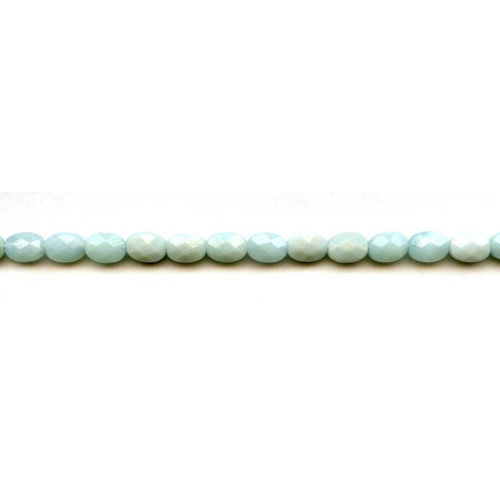 133-1425 Amazonite <br>6x8 Faceted Flat Oval
