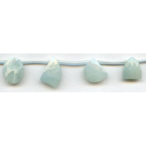 133-1523 Amazonite <br>12x Fancy Briolette