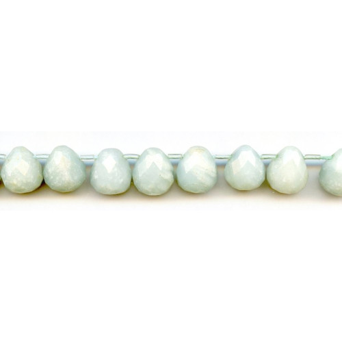 133-1818 Amazonite <br>13x13mm Teardrop Briolette