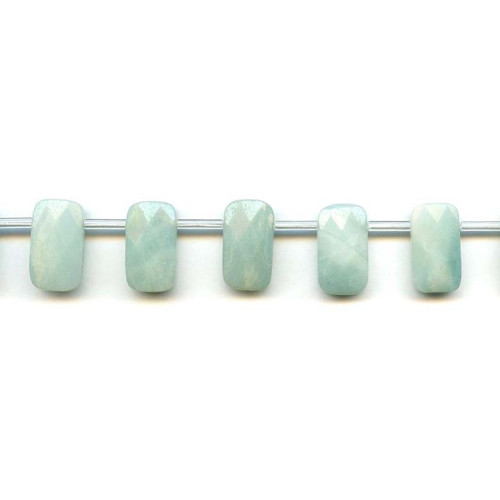 133-2005 Amazonite <br>10x18 Cushion Cut Drop