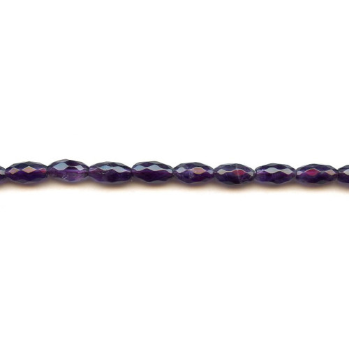 134-1246 Amethyst <br>6x12 Faceted Oval Rice