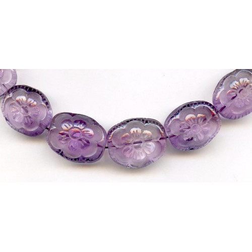 134-2183 Amethyst <br>14-20x Carved