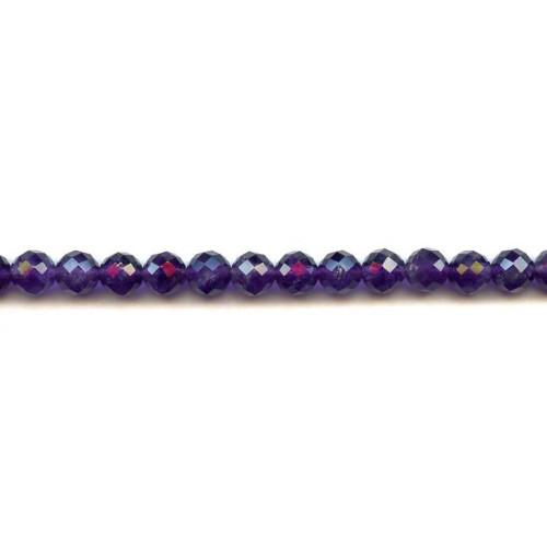 134-2286 Amethyst <br>8mm Faceted Round
