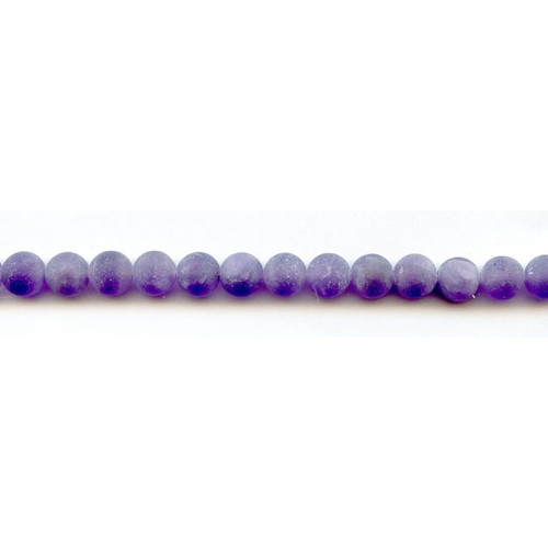 134-2421 Matte Amethyst <br>8mm Round