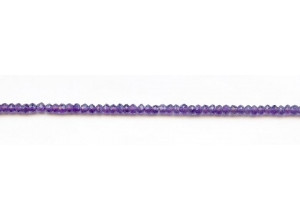 Amethyst 3-3.5mm Faceted Rondell