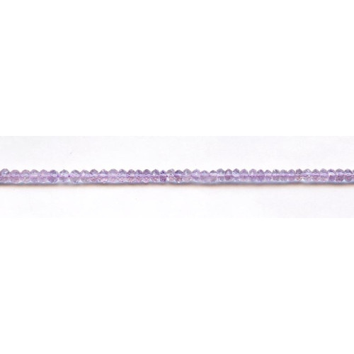 134-2439 Pink Amethyst <br>4mm Faceted Rondell
