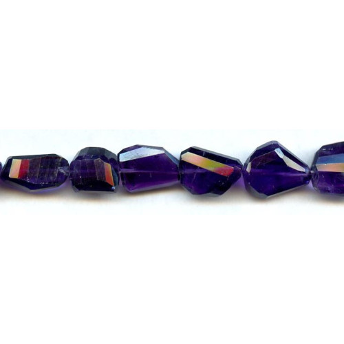134-2472 Amethyst <br>12x Faceted Nugget