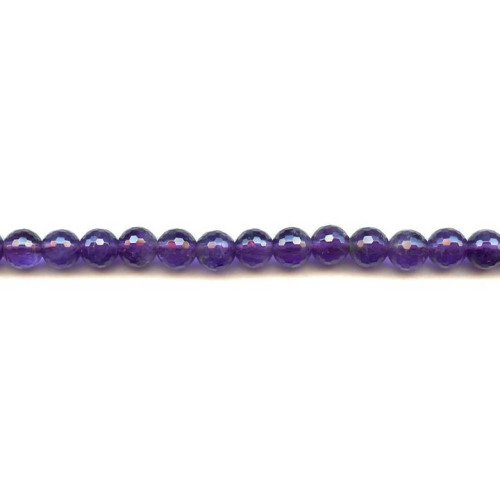 134-2504 Amethyst <br>8mm Faceted Round