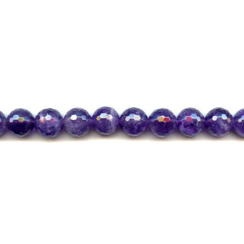 134-2509 Amethyst <br>12mm Faceted Round