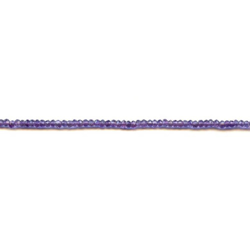 134-2747 Amethyst <br>3mm Faceted Rondell