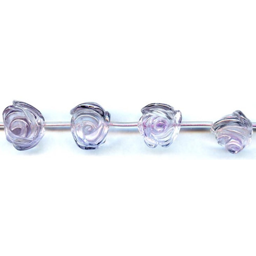 L4265-007 Pink Amethyst <br>15-20x Flower Drop