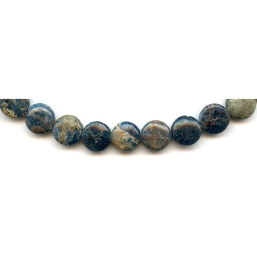 135-1236 Blue Apatite <br>12mm Dime