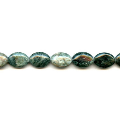 135-1257 Green Apatite <br>13x18 Flat Oval