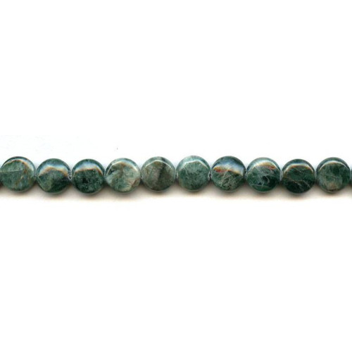 135-1259 Green Apatite <br>10mm Dime