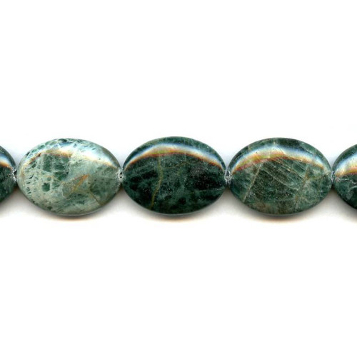 135-1260 Green Apatite <br>22x30 Flat Oval