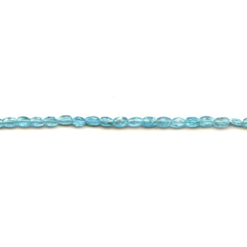 135-1302 Apatite <br>4x6 Faceted Flat Oval
