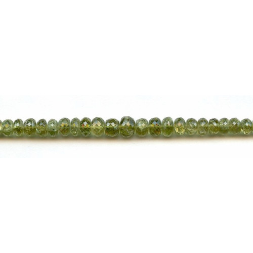 135-1396 Green Apatite <br>5-8mm Faceted Rondell