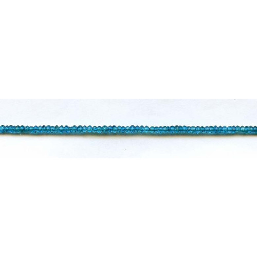 135-1539 Apatite <br>3mm Faceted Rondell
