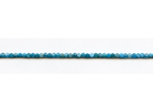 Blue Apatite 3mm Diamond Cut Bicone