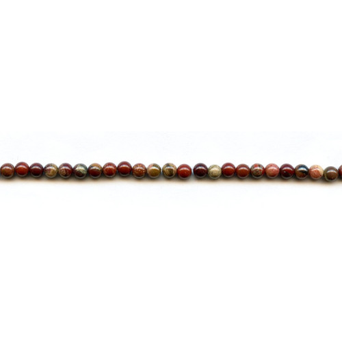 136-1036 Apple Jasper <br>4mm Round