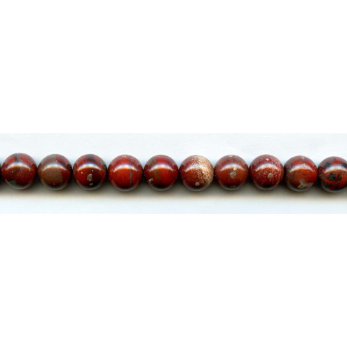 136-1038 Apple Jasper <br>10mm Round