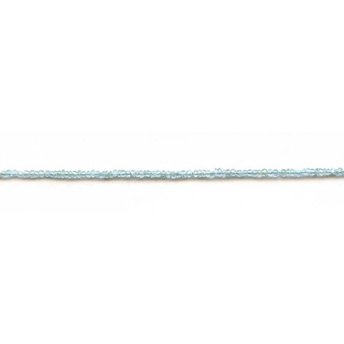 137-2048 Aquamarine <br>2mm Faceted Rondell
