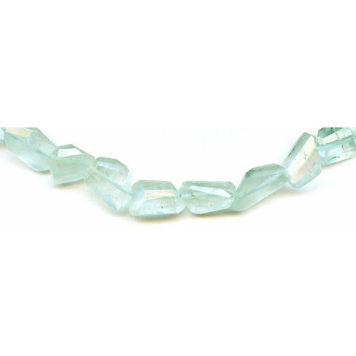 137-2179 Aquamarine <br>10x Faceted Nugget