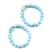 137-2554 Aquamarine <br>10mm Round Bracelet