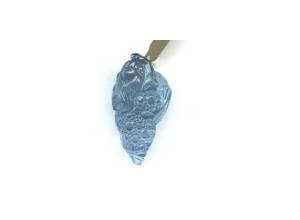 Aquamarine 37x21 Carved Pendant
