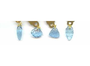 Aquamarine 0x Carved Drop
