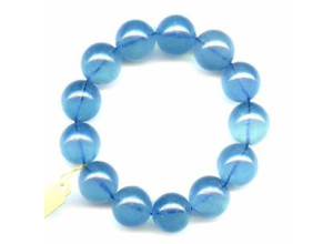 Aquamarine 17-18mm Round Bracelet