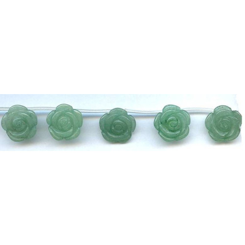 138-1169 Aventurine <br>15mm Flower Drop