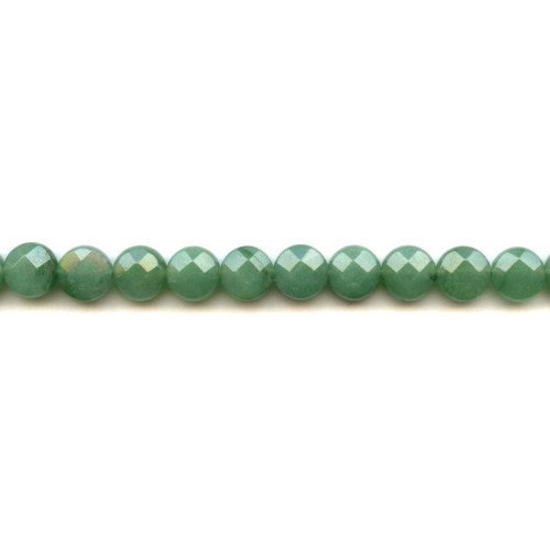 138-1182 Aventurine <br>10mm Faceted Coin