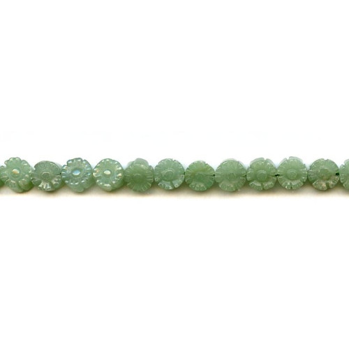 138-1238 Aventurine <br>8mm Flower