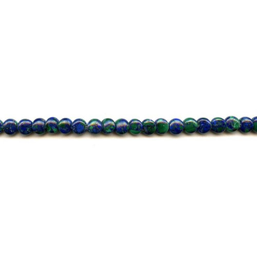 139-1054 Azurite Malachite <br>6mm Lentil