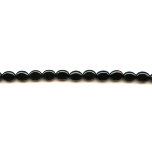 140-1086 Black Onyx <br>7x9 Flat Oval