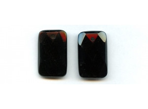 Black Onyx 20x32 Cushion Cut Pendant