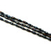 140-1176 Black Onyx <br>6x16 Faceted Oval Rice