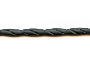 Matte Black Onyx 8x25 Carved Oval