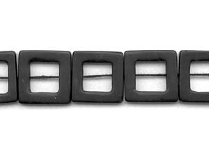 Matte Black Onyx 25x25 Square Donut