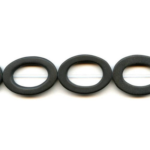 140-1256 Matte Black Onyx <br>25x35 Oval Donut