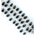 140-1271 Black Onyx <br>12x22 Teardrop Briolette
