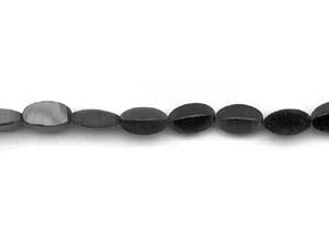 Black Onyx 8x15 Strip-faceted Flat Oval