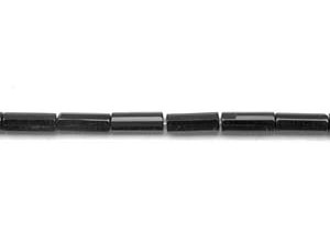 Black Onyx 6x16 Strip-faceted Tube