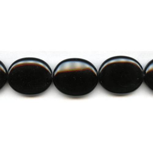140-1406 Black Onyx <br>25x30 Flat Oval