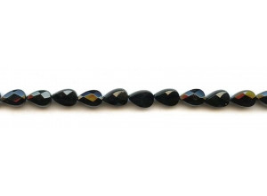 Black Onyx 6x9 Faceted Flat Pear