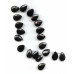 140-1533 Black Onyx <br>18x25 Flat Pear Briolette